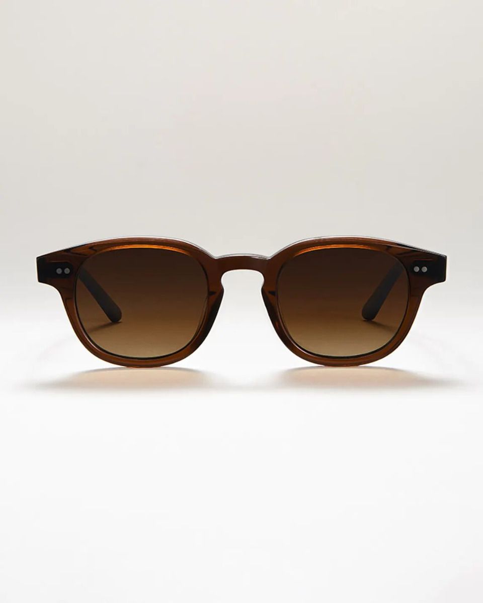 Brown Rounded Sunglasses