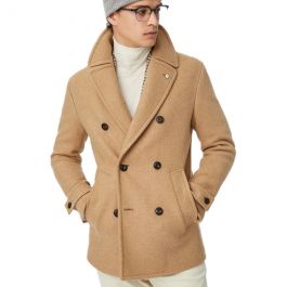 Womens sales peacoat tan