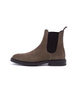 Almond Suede Chelsea Boots