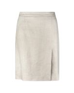 Jolie Light Beige Linen Skirt