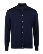 Navy Merino Cardigan