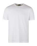Vit t-shirt tillverkad i pimabomull