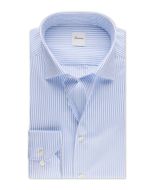Regular Blue Striped Twill Shirt