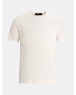 White Fine Knit Slim T-shirt