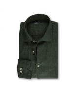 Dark Green Linen Shirt