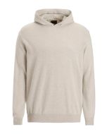 Beige hoodie i ull och kashmir.