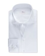Superslim Vit Twillskjorta