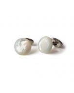 White Mother Of Pearl Cufflinks