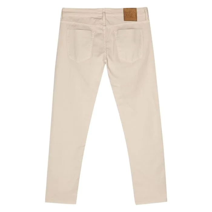 パンツ INCOTEX BEIGE LINEN PANTS Beige Slim-fit Linen Mix Pants - Incotex