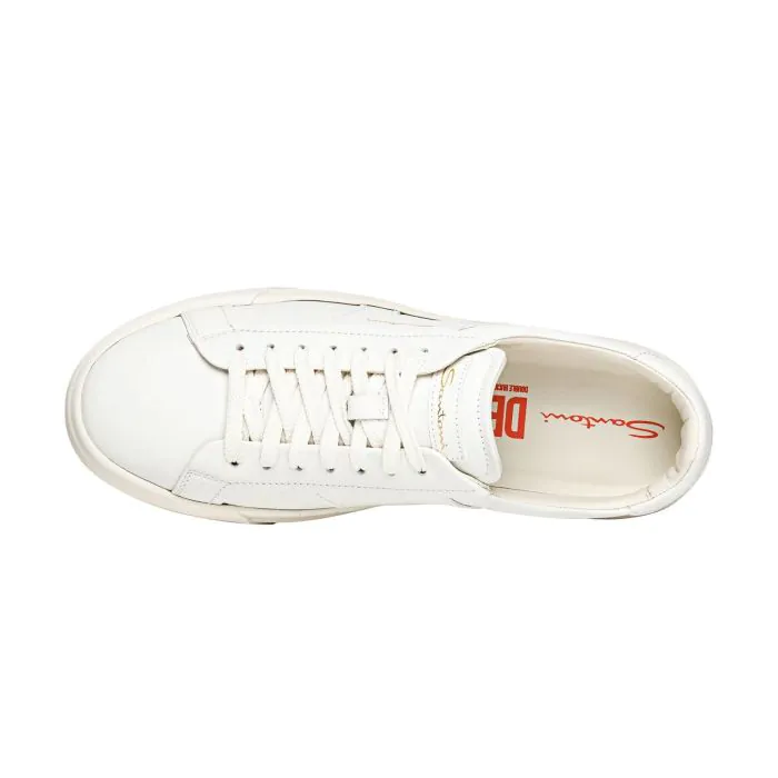 スニーカー Santoni \"Double Buckle\" sneakers White Double Buckle Sneaker in White | Santoni
