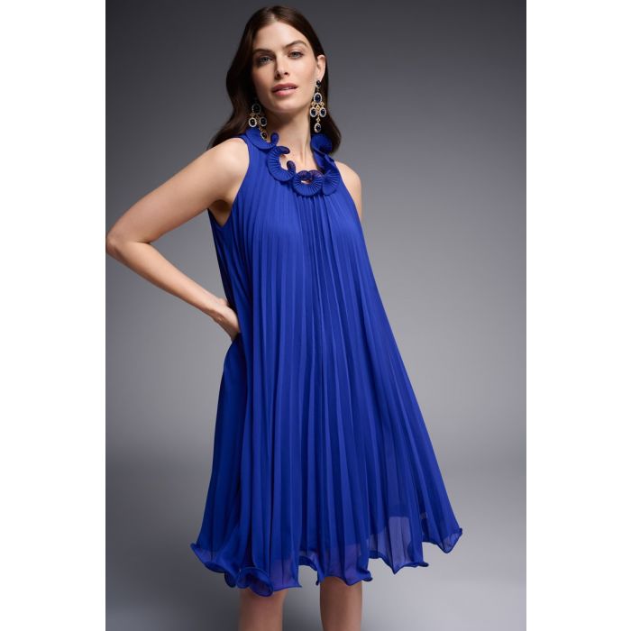 Royal Chiffon Trapeze Dress