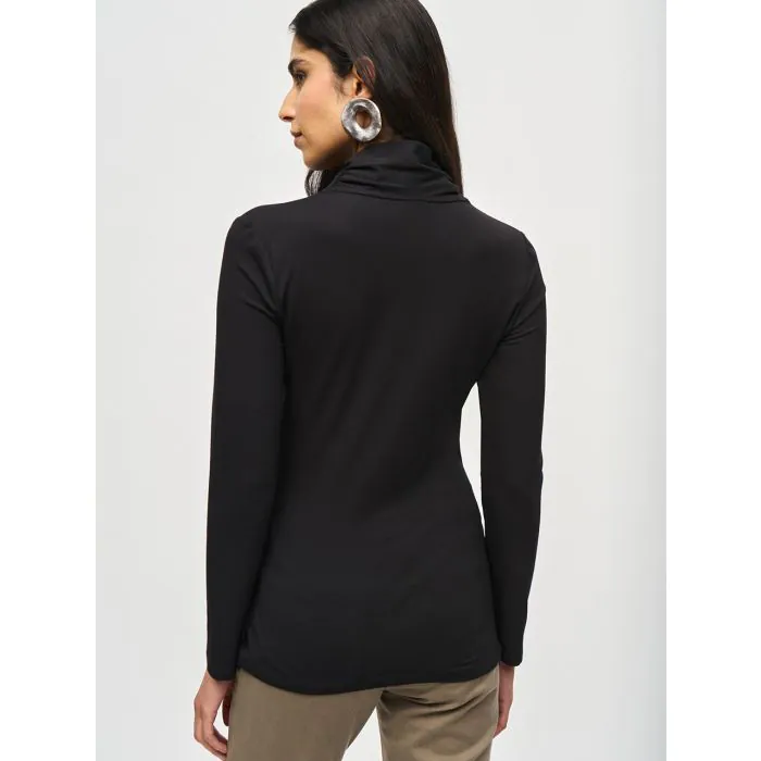 Black Jersey Knit Top - Joseph Ribkoff