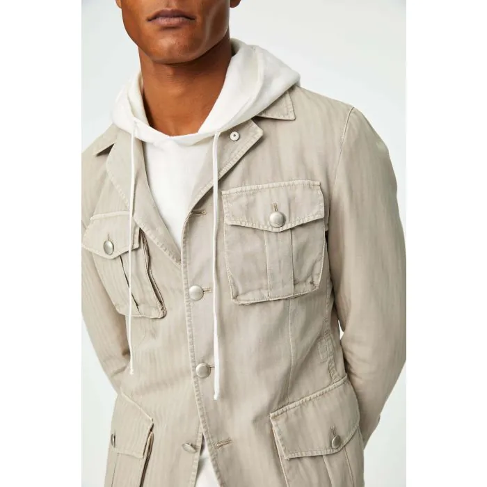 Beige Linmix Field Jacket - LBM 1911 - Stenstromsstore