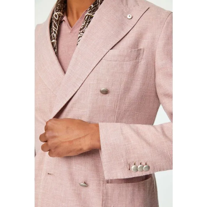 LBM 1911 - Pink Double Breasted Blazer - Stenstromsstore