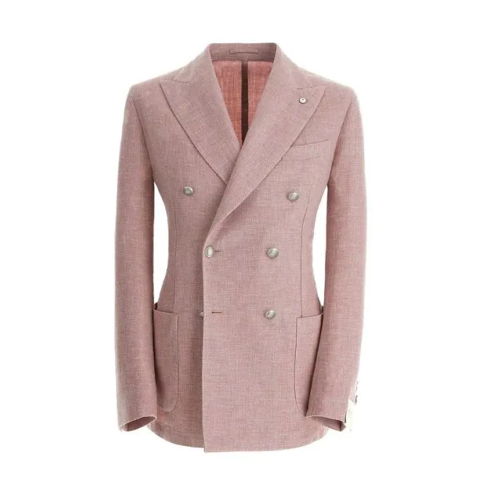 LBM 1911 - Pink Double Breasted Blazer - Stenstromsstore