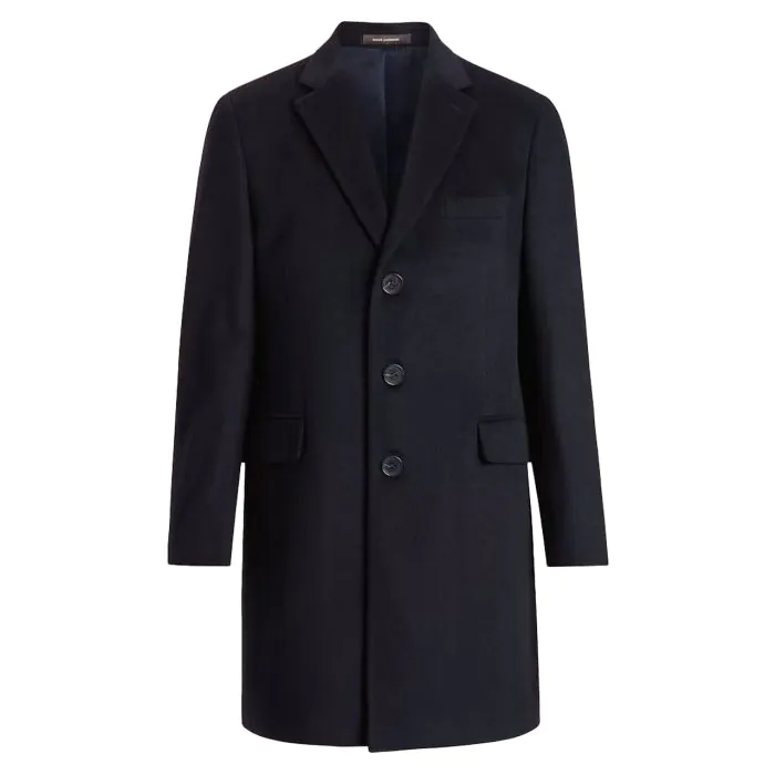 Blue Sylar Slim Wool Coat
