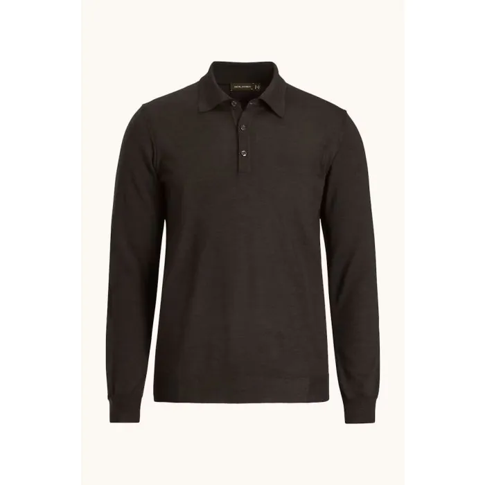 Brown Merino Melvin Polo Oscar Jacobson