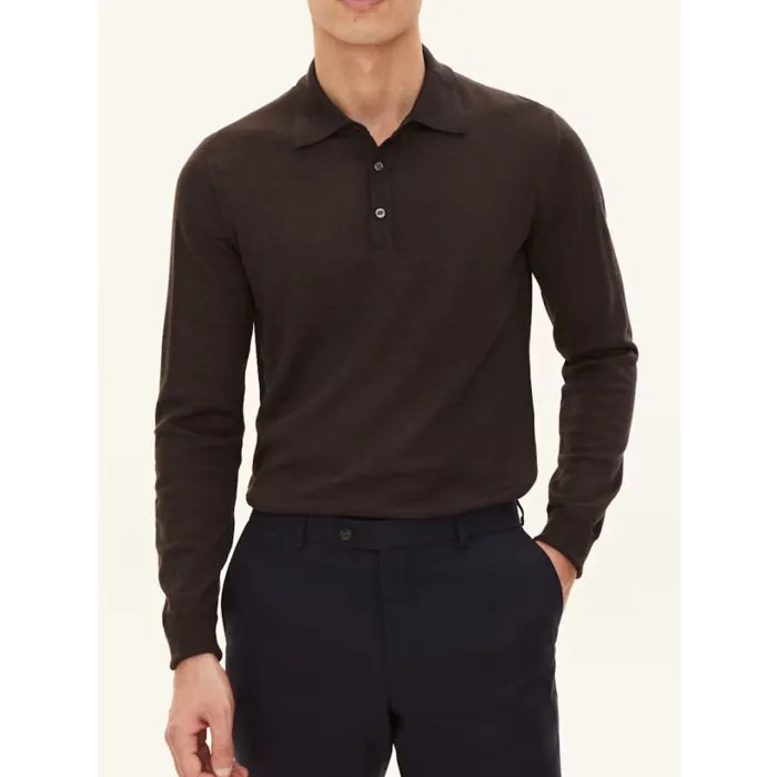 Brown Merino Melvin Polo Oscar Jacobson