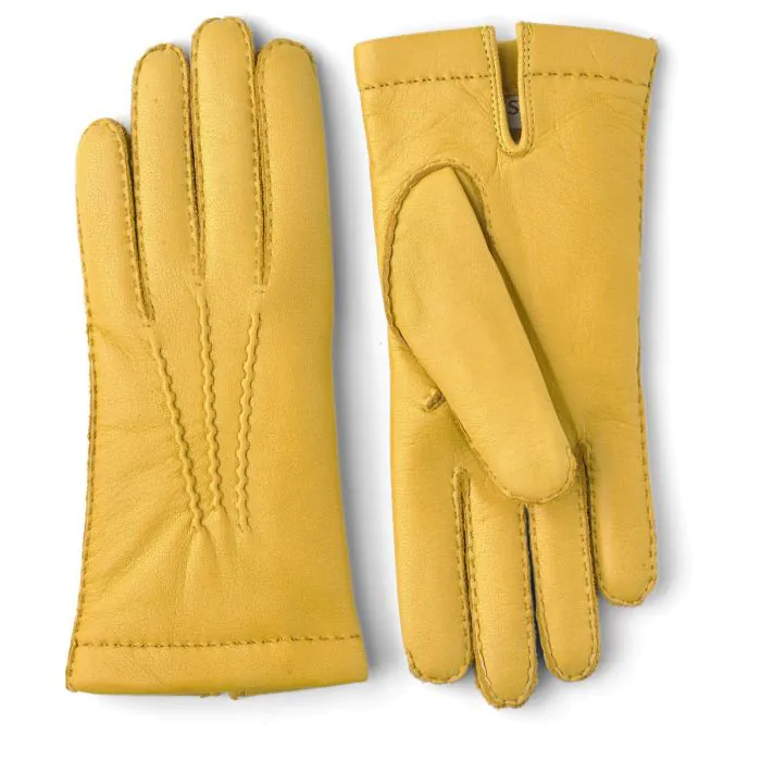 Natural Yellow Cashmere Moose Leather Gloves Stenstromsstore