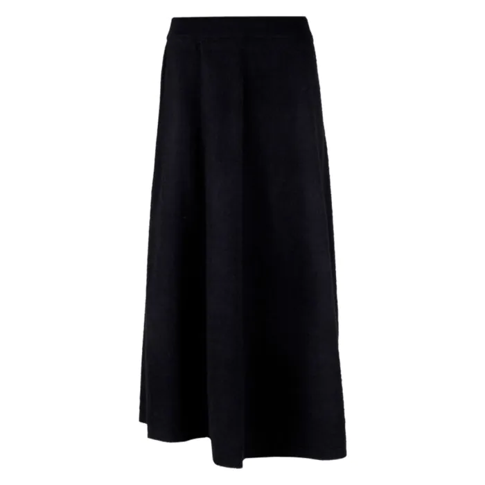 Dru Black Cashmere Skirt - Stenströms Women