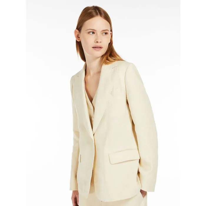 Light beige Nalut Linen jacket - Max Mara Weekend