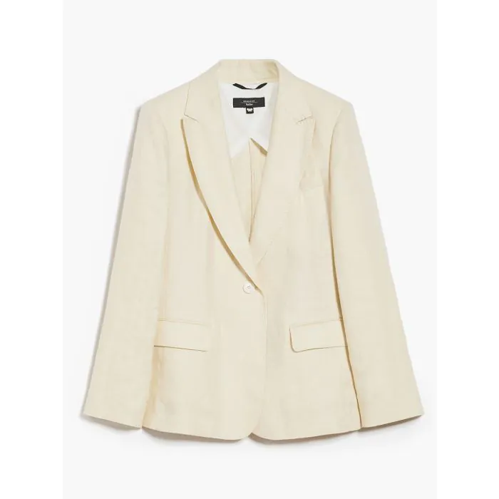 Light beige Nalut Linen jacket - Max Mara Weekend