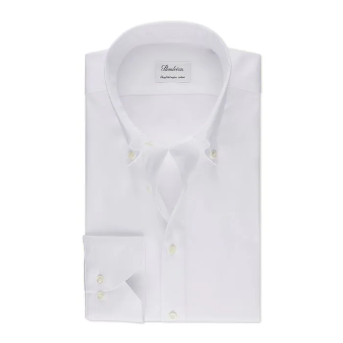 White Oxford Shirt Button Down Extra Long Sleeve Stenstromsstore