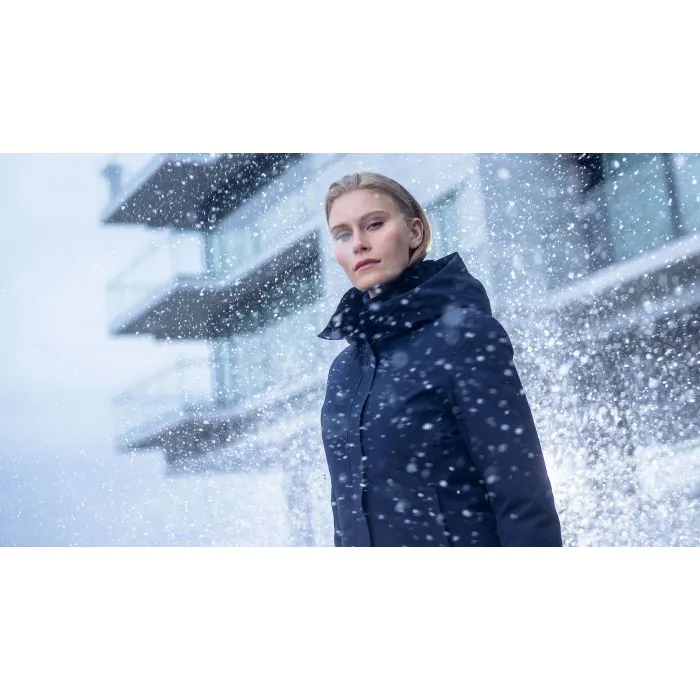 Black White Heat Women s Parka