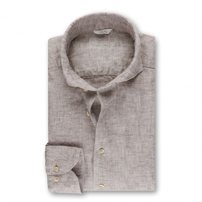 fitted linen shirt