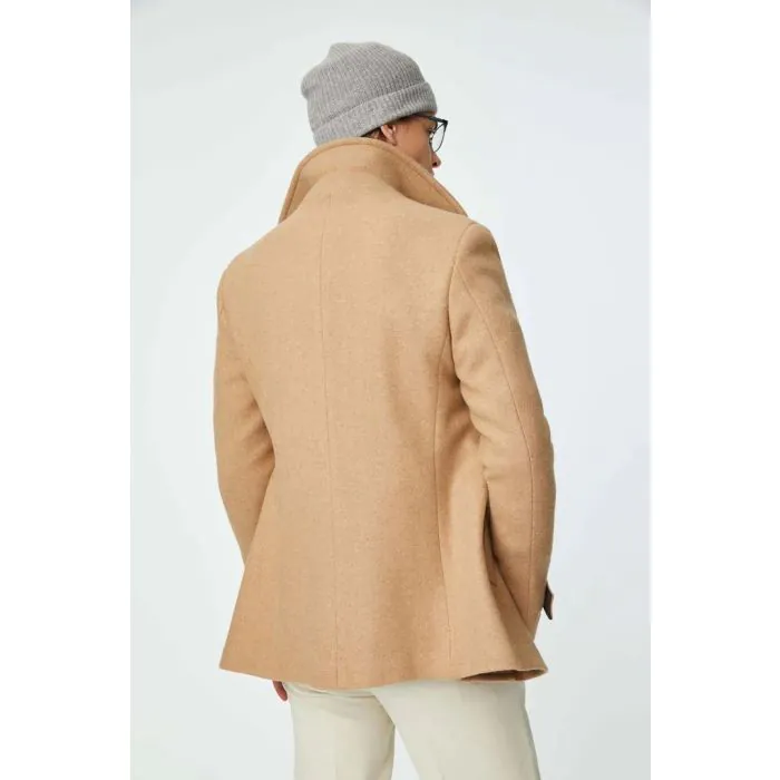 Beige Wool Pea Coat