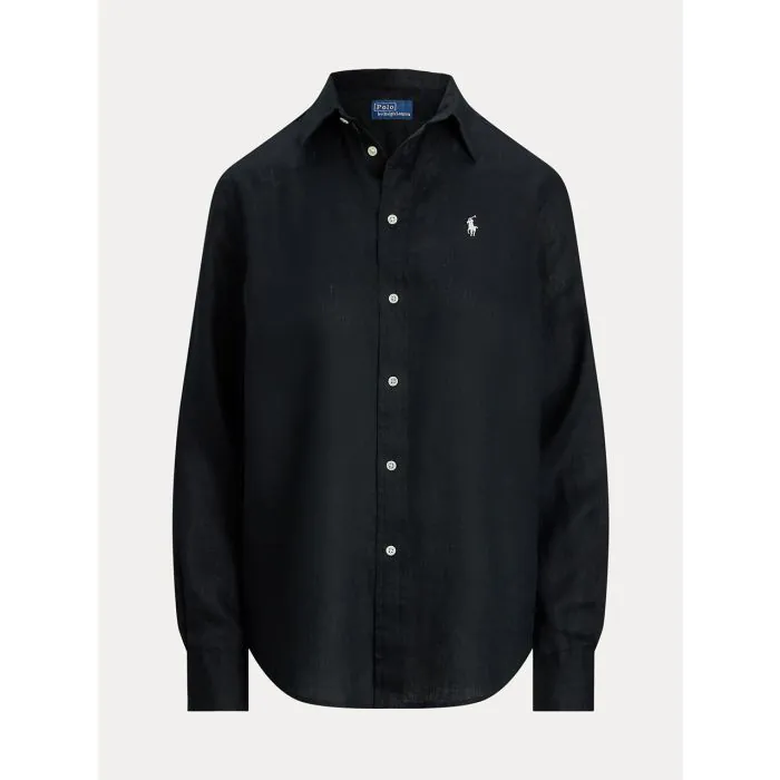 【利益還元祭】開催中！今年最後の大セール Black Classic fit Linen Shirt - Ralph Lauren シャツ+ブラウス(長袖+七分)