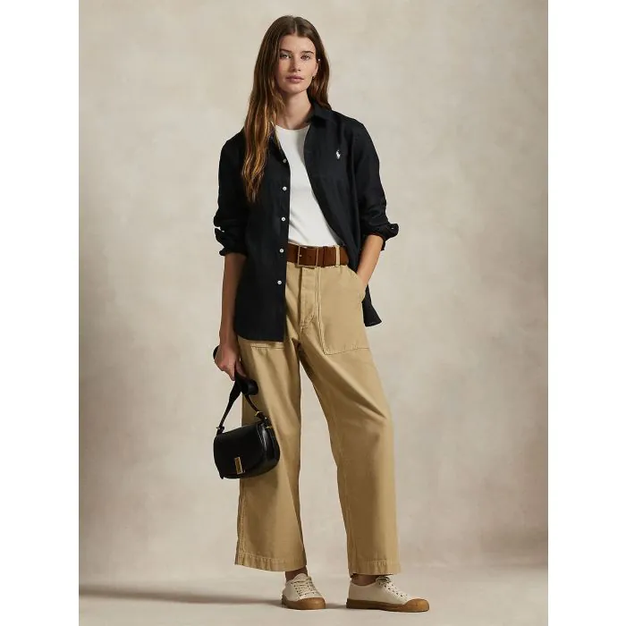 Black Classic fit Linen Shirt - Ralph Lauren