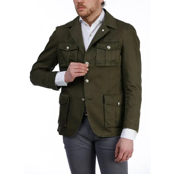 Olive green safari jacket From L.B.M | Stenstromsstore.se