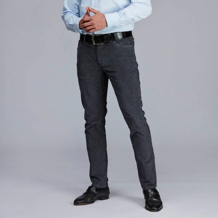 Gray Cord Trousers Hansen Jacob Stenstr msstore