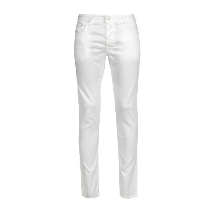 White Linen Pants From Jacob Cohen