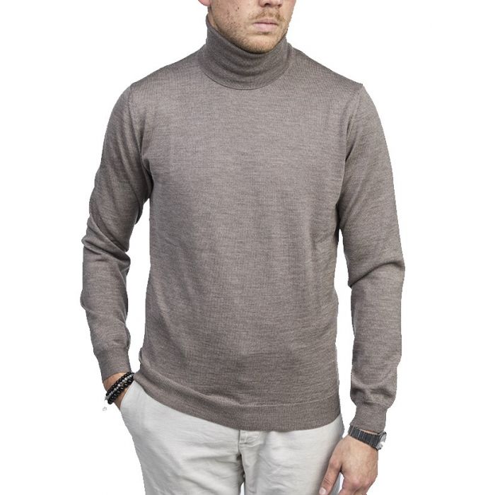 Brown Roll Neck Sweater från Zanone | Stenstromsstore.se