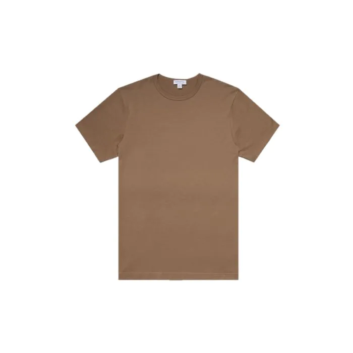 Dark Tan Sunspel T-shirt | Stenströmsstore