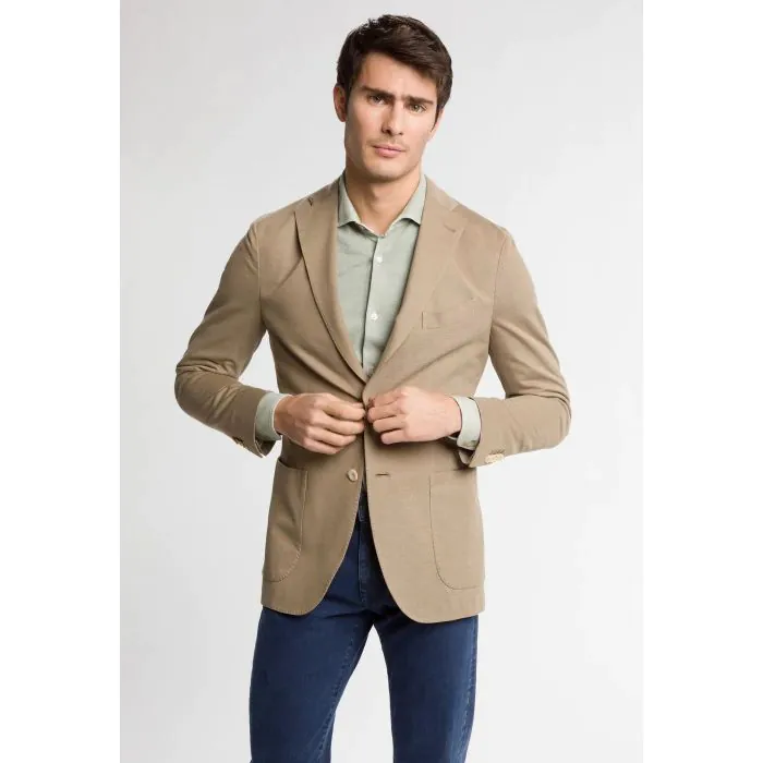 Boglioli - Beige Cotton Jersey K-Jacket - Stenströmsstore Boglioli - Beige Cotton Jersey K-Jacket - Stenströmsstore