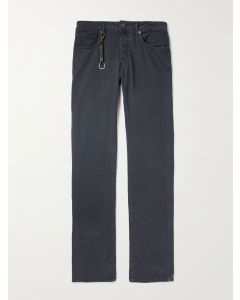 Dark Blue Moleskin Slim Trousers