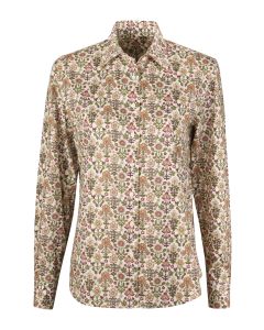 Siri Relaxed Green Patterned Shirt