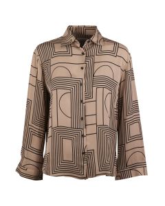 Edda Beige Patterned Shirt