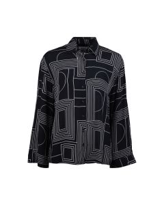 Edda Black Patterned Shirt