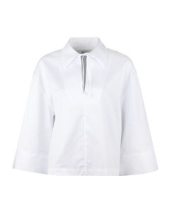 Kicki Oversize White Popover Shirt