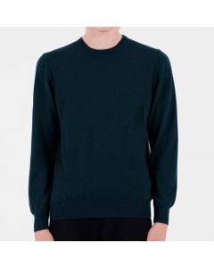 Dark Green Crewneck Cashmere Sweater