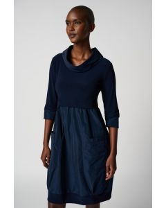 Navy Cocoon Dress