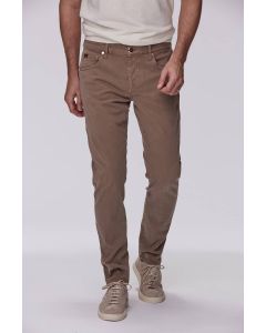 Natural Brown Tapered Pants