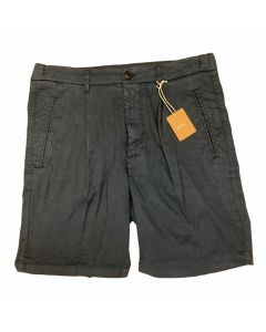 Dark Blue Linen Shorts