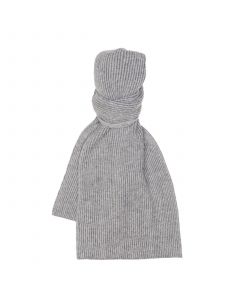 Gray Wool Cashmere Scarf