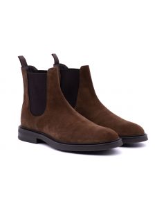 Brown Suede Chelsea Boots