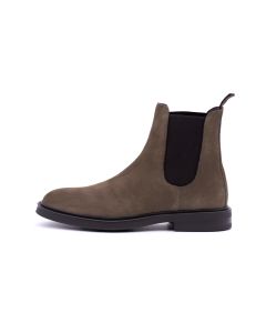 Almond Suede Chelsea Boots